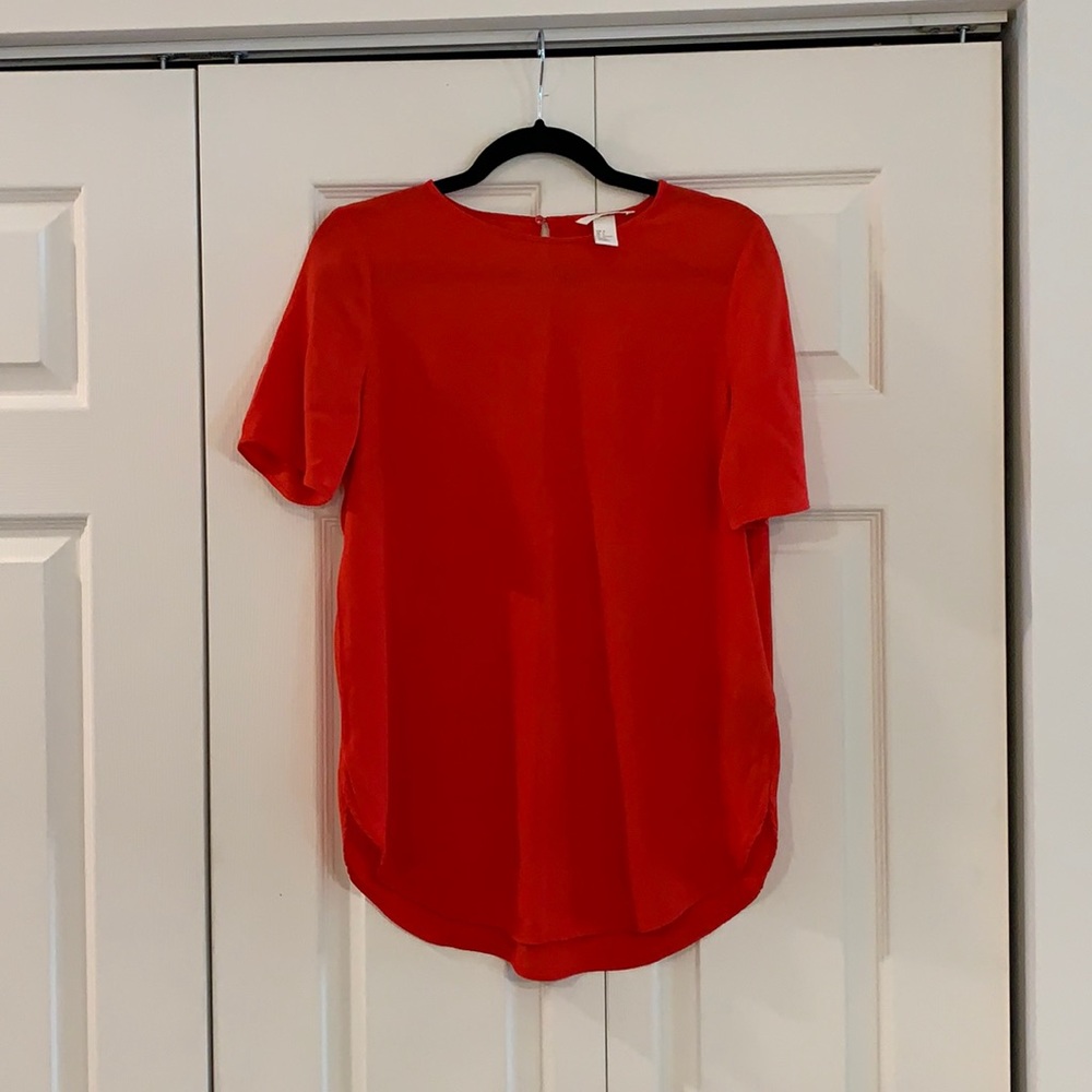 H&M short sleeve tunic top size 4